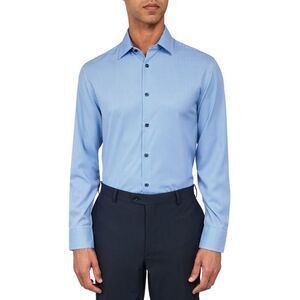 Con.Struct Mens 4-Way Stretch Button Down Dress Shirt, White, NWT